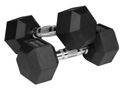 Pogumované litinové činky HEX 2x9 kg REBEL ACTIVE RBA-2325-09 Pogumované litinové činky HEX 2x9 kg REBEL ACTIVE RBA-2325-09