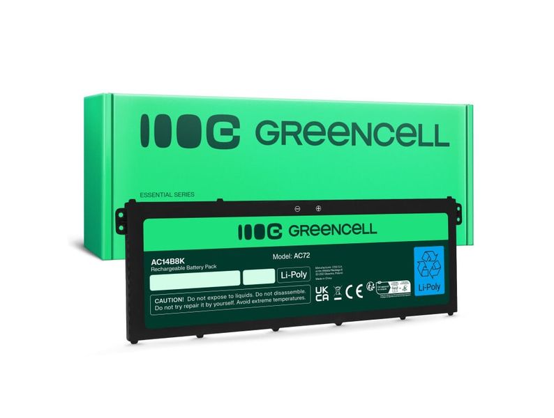 Green Cell AC72 batéria pre Acer Aspire 5 A515 A517 R15 R5-571T Spin 3 SP315-51 SP513-51 Swift 3
