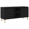 vidaXL TV skrinka 102 x 35 x 50 cm Čierny dub Kompozitné drevo