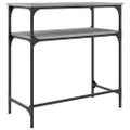 vidaXL Konzolový stolík sivý sonoma 75x35,5x75 cm kompozitné drevo