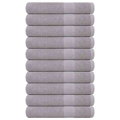 vidaXL Saunové osušky FROGN 10 ks sivé 80x200 cm 360 g/m²