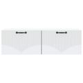 vidaXL Nástenná TV skrinka Biela 98 x 31 x 30 cm Kompozitné drevo