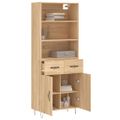 vidaXL Vysoká skrinka dub sonoma 69,5x34x180 cm spracované drevo