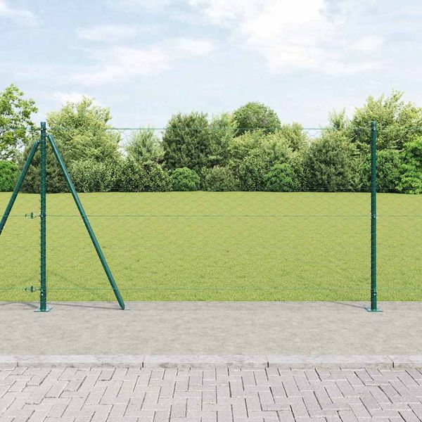 vidaXL Vonkajší hexagonálny plot s betónovým podstavcom 50 x 1,2 m