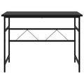 vidaXL Počítačový stôl čierny 105x55x72 cm MDF a kov