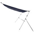 vidaXL Tieniaci nadstavec v tvare T modrý 170x170x(113-182,5) cm