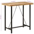 vidaXL Barový stôl 110x55x107 cm masívne mangové drevo a železo