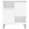 vidaXL Komoda biela 60x35x70 cm spracované drevo