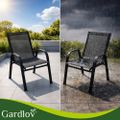 Balkónový set stôl + 2 stoličky čierny Gardlov 27568 Balkonový set stůl + 2 židle černý Gardlov 27568