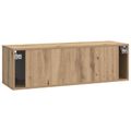 vidaXL Nástenná TV skrinka 98 x 31 x 30 cm Dub artisan