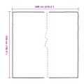 vidaXL Priehľadná plachta s okami 5x6 m Polyetylén