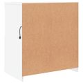 vidaXL Komoda s LED svetlami biela 60x37x67 cm