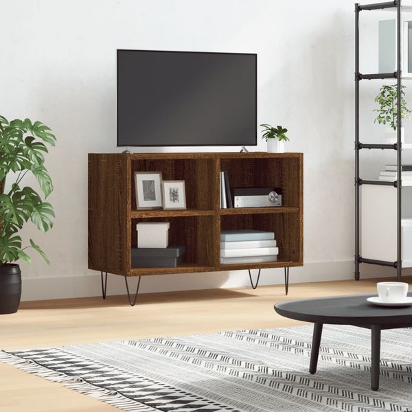 vidaXL TV skrinka, hnedý dub 69,5x30x50 cm, kompozitné drevo