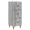 vidaXL Zásuvkový kabinet 33 x 34,5 x 90 cm Kompozitné drevo