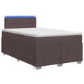 vidaXL Posteľ boxspring s matracom Tmavohnedá 120 x 200 cm Látka
