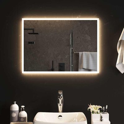vidaXL LED kúpeľňové zrkadlo 70x50 cm