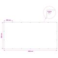 vidaXL Plachta s očkami Svetlosivá 3 x 6 m 90 gsm PE