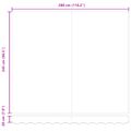 vidaXL Rám markízy Béžová 300 x 250 cm Polyester s PU povrchom