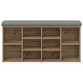 vidaXL Lavička na topánky Artisan Dub 102x32x50 cm Konštrukčné drevo