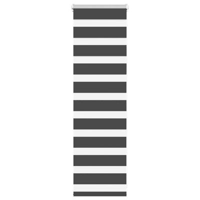 vidaXL Zebra roleta čierna 40x100 cm šírka látky 35,9 cm polyester