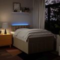 vidaXL Boxspring posteľ s matracom krémová 120x190 cm látka