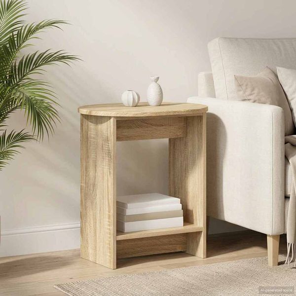 vidaXL Bočný stôl Dub sonoma 50 x 39,5 x 55 cm Kompozitné drevo