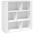 vidaXL Komoda biela 80x30x80 cm spracované drevo