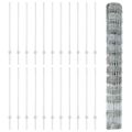 vidaXL Vonkajšie divoké oplotenie s posteľami 50 x 1,2 m Strieborná