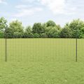 vidaXL Euro oplotenie s pilierom 25 x 1,2 m PVC potiahnutá oceľ Sivá