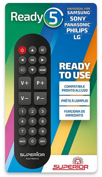 Univerzálny ovládač SUPERIOR pre TV LG, SAMSUNG, SONY, PANASONIC a PHILIPS