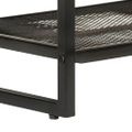 vidaXL Lavička na topánky 110x35x45 cm masívna akácia a železo