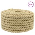 vidaXL Lano na čln 18 mm 50 m Prírodná