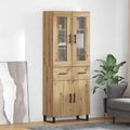 vidaXL Highboard 2 ks Remeselný dub 69,5 x 34 x 180 cm