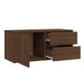 vidaXL TV skrinka hnedý dub 80x34x36 cm spracované drevo
