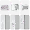 vidaXL Otočné a sklopné okno do suterénu RISOR 90 x 60 cm PVC a sklo