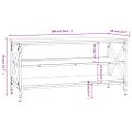 vidaXL TV skrinka dub sonoma 100x40x50 cm spracované drevo