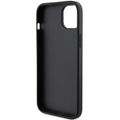 Púzdro Karl Lagerfeld pre iPhone 15 6,1" KLHCP15SSAPKCNPK čierny tvrdý obal Saffiano s držiakom kariet Karl&Choupette Metal Pin