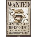 Plagát One Piece - Wanted Luffy Wano
