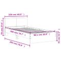 vidaXL Posteľný rám s čelom sivý sonoma 100x200 cm kompozitné drevo