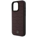 Puzdro Mercedes pre iPhone 16 Pro Max 6,9" MEHCP16X23RWRSR Hardcase MB Waves Koža červená