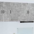 vidaXL Dvierka na umývačku Kalmar Betónová šedá 50 x 31 x 80 cm
