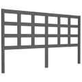vidaXL Čelo postele sivé 165,5x4x100 cm masívna borovica