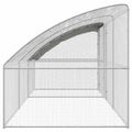 vidaXL Klietka pre sliepky 3 ks Strieborná 600 x 200 x 200 cm