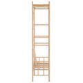 vidaXL Záhradná lavička s pergolou 116 cm bambus