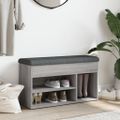 vidaXL Lavička na topánky sivá sonoma 82x32x45,5 cm kompozitné drevo