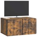 vidaXL Nástenná TV skrinka 59,5 x 41 x 30 cm Dymový dub