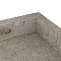 vidaXL Terasové nástenné police 2 ks betónovosivé 60x15x4 cm MDF