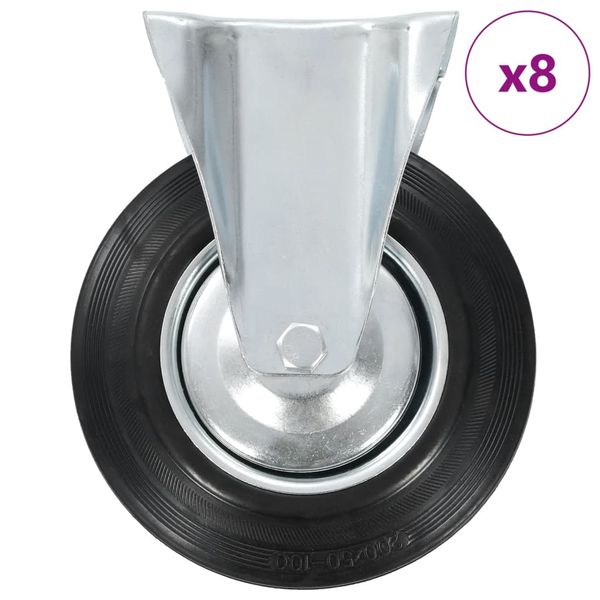 vidaXL Otočné kolieska 8 ks 200 mm