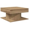 vidaXL Konferenčný stolík Artisan Dub 55x55x30 cm Konštrukčné drevo