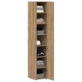vidaXL Highboard Remeselný dub 30 x 42,5 x 185 cm